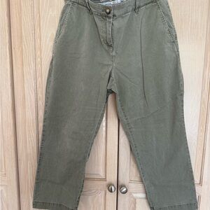 Tommy Bahama Olive Green Cropped Pants